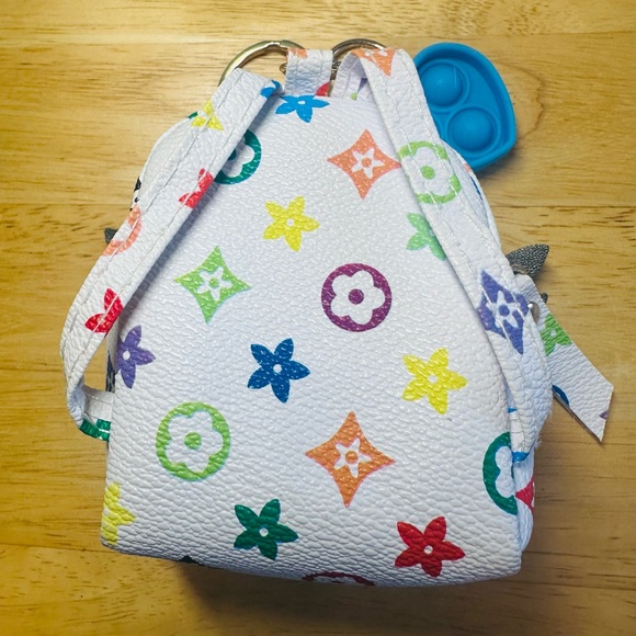 Mini Owl Backpack Coin Purse Keychain Bag Charm - Picture 2 of 3